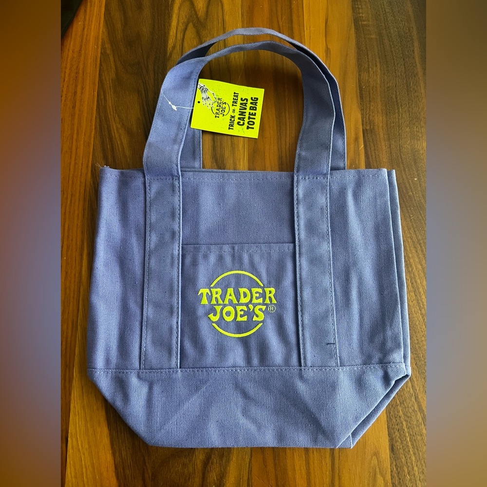Trader Joe's purple Mini Tote Bag